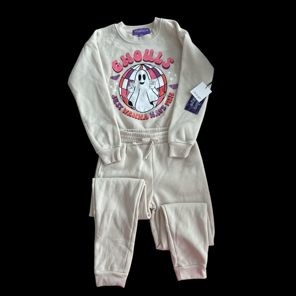 NWT‎ Violet Skye Ghouls Just Wanna Have Fun Set of Sweatshirt/Pants Size M (8)
